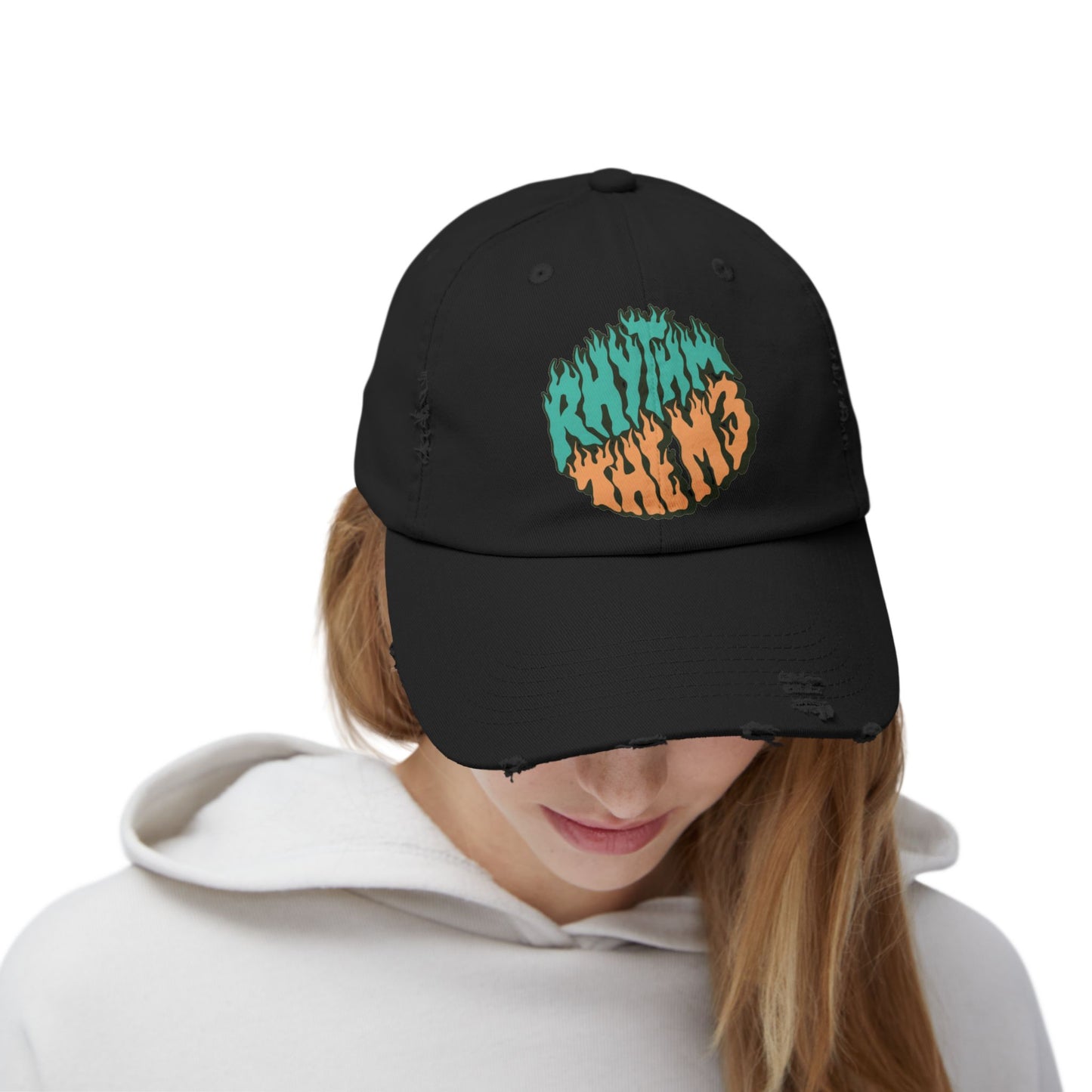 Distressed Cap - 'RTM3' Graphic Hat