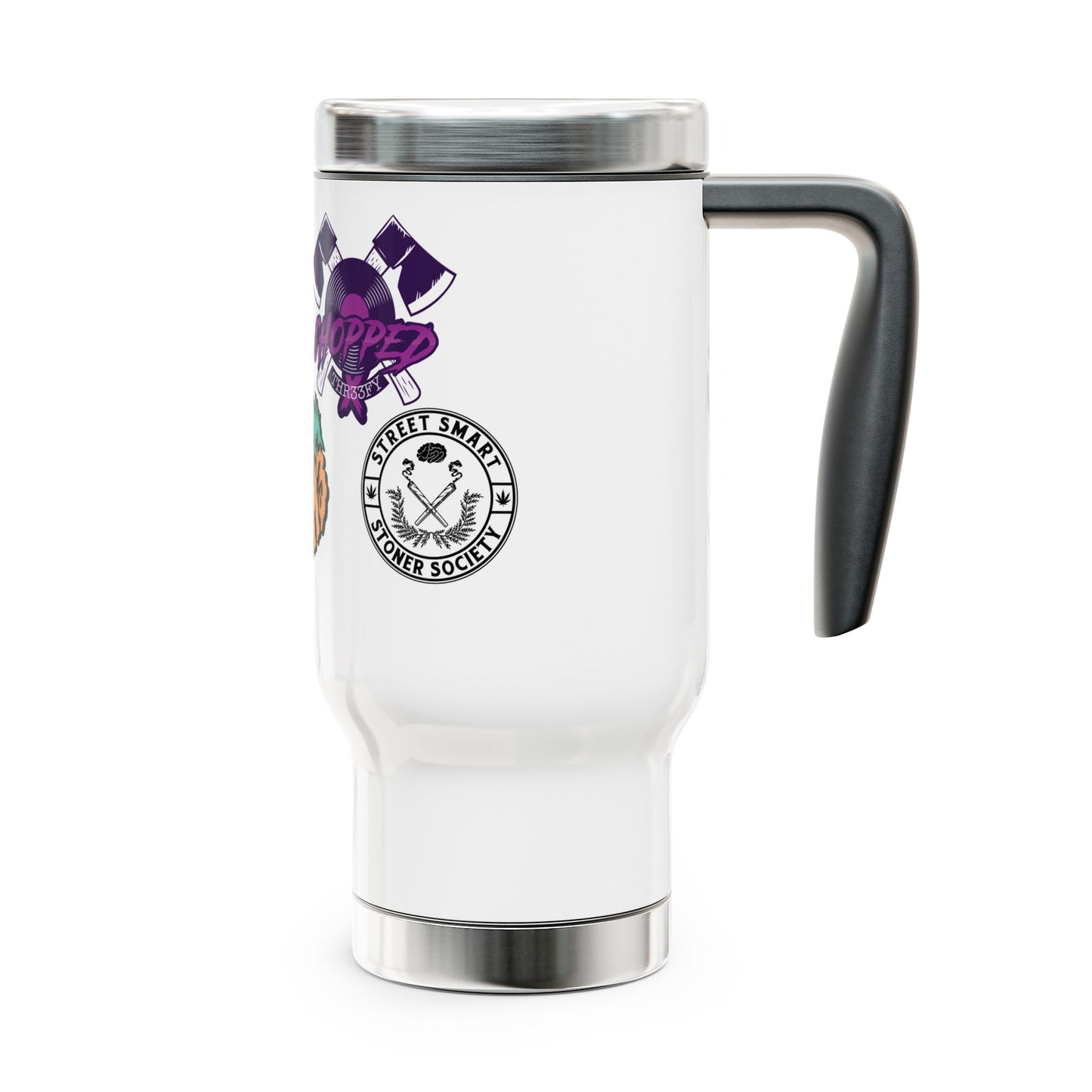 The RTM3 X Prophecy Productions "Stickers" 14oz Stainless Steel Travel Mug