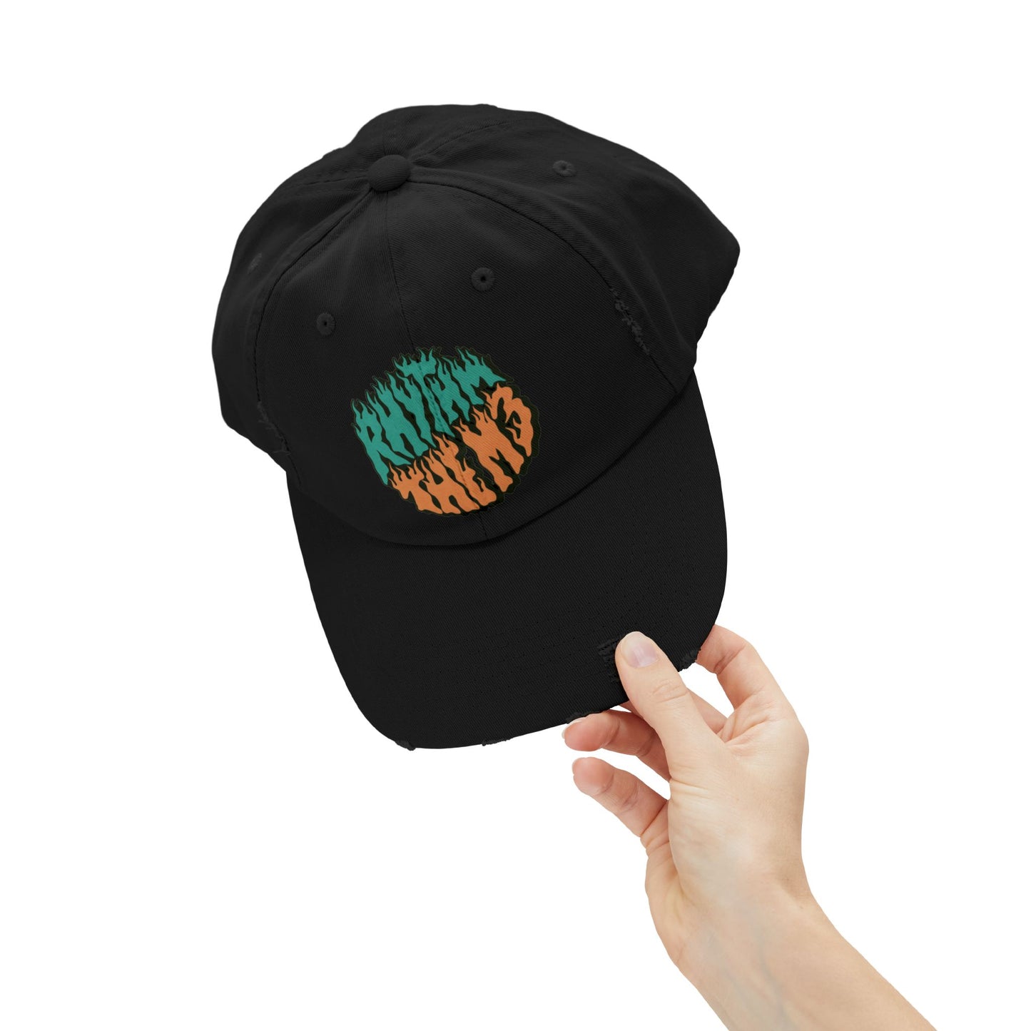 Distressed Cap - 'RTM3' Graphic Hat