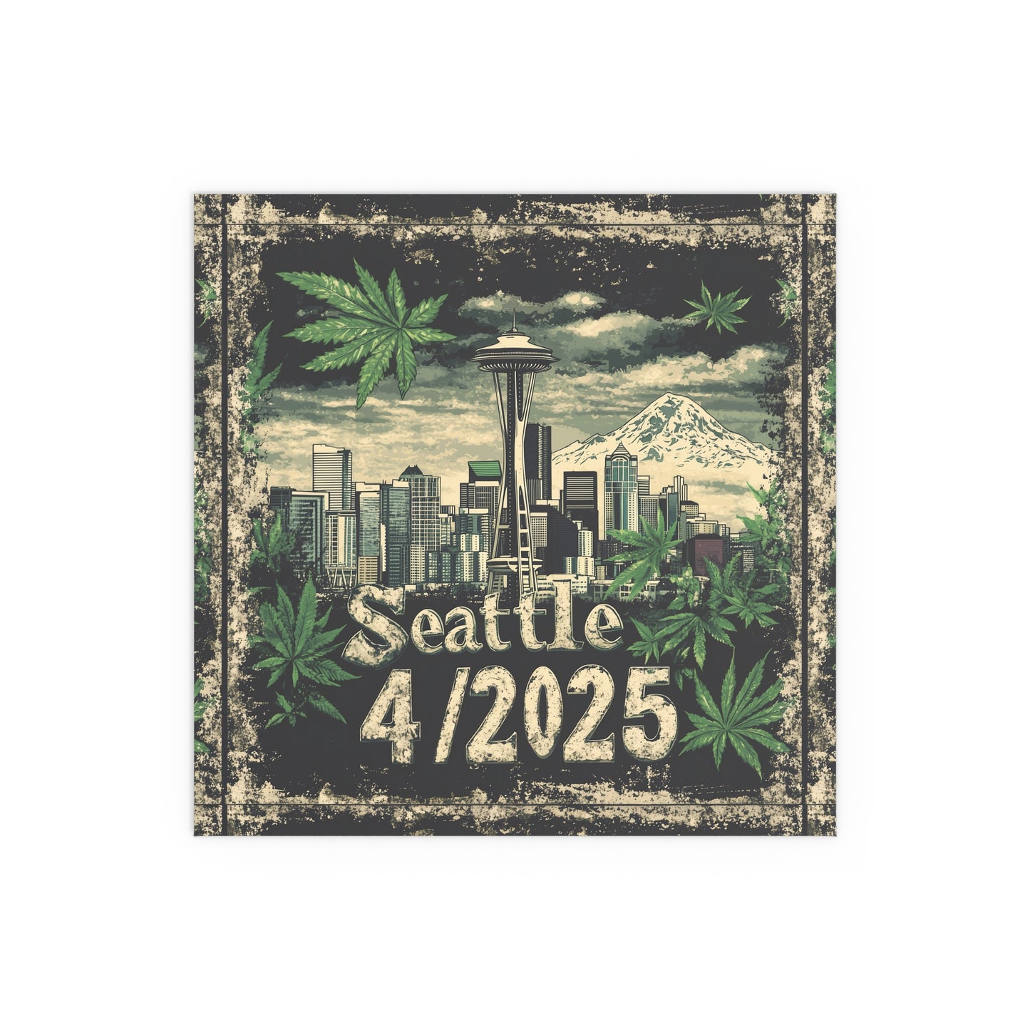 Seattle 4/2025 Silk Poster - Indoor & Outdoor Wall Art