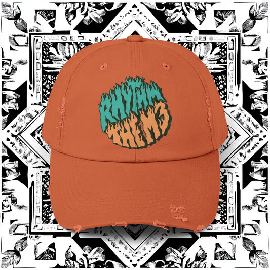 Distressed Cap - 'RTM3' Graphic Hat