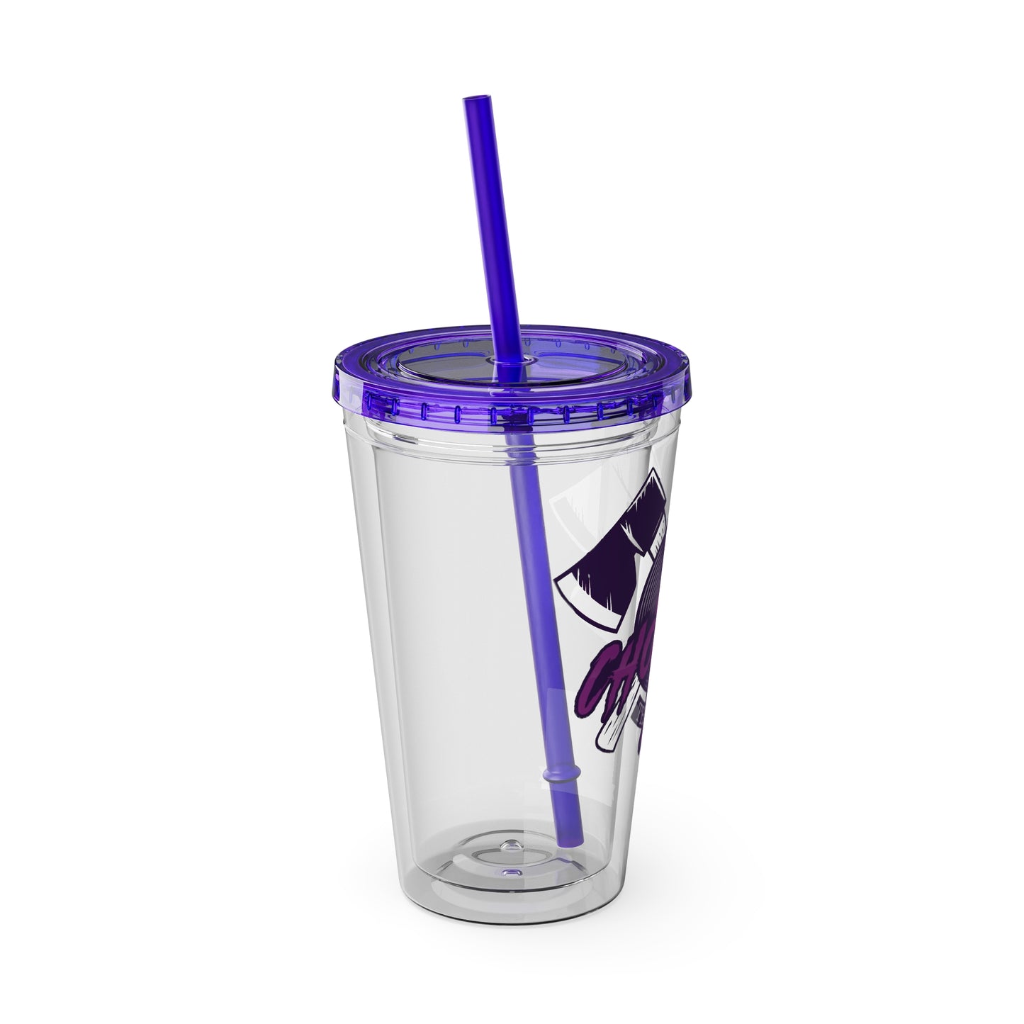 #011 - CHOPP3DxTHR33FY | Tumbler with Straw, 16oz