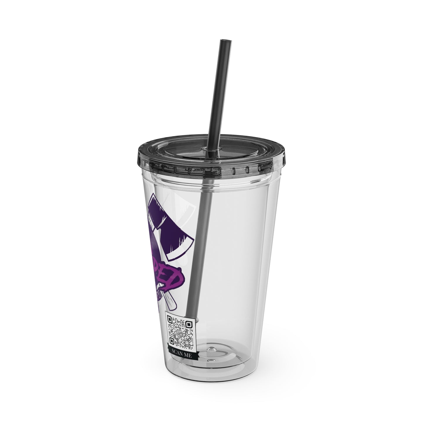 #011 - CHOPP3DxTHR33FY | Tumbler with Straw, 16oz