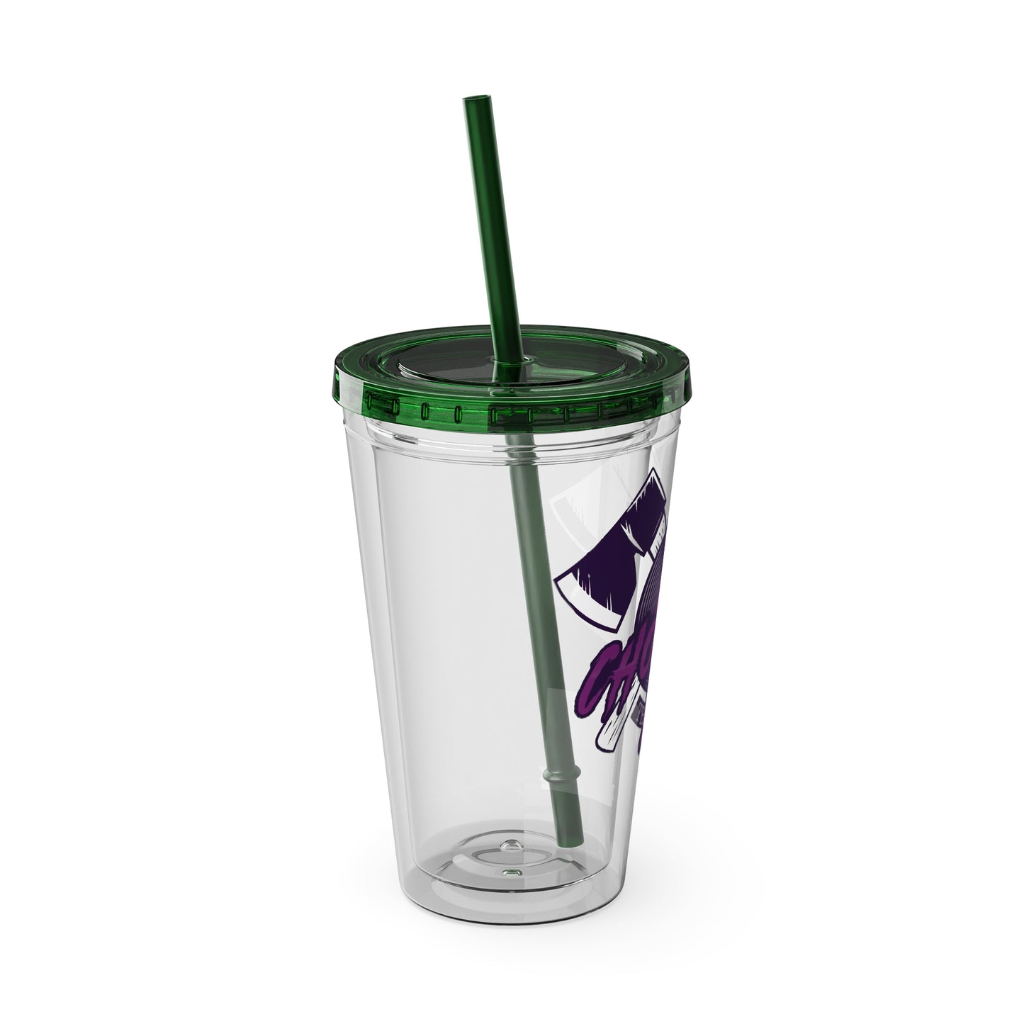 #011 - CHOPP3DxTHR33FY | Tumbler with Straw, 16oz