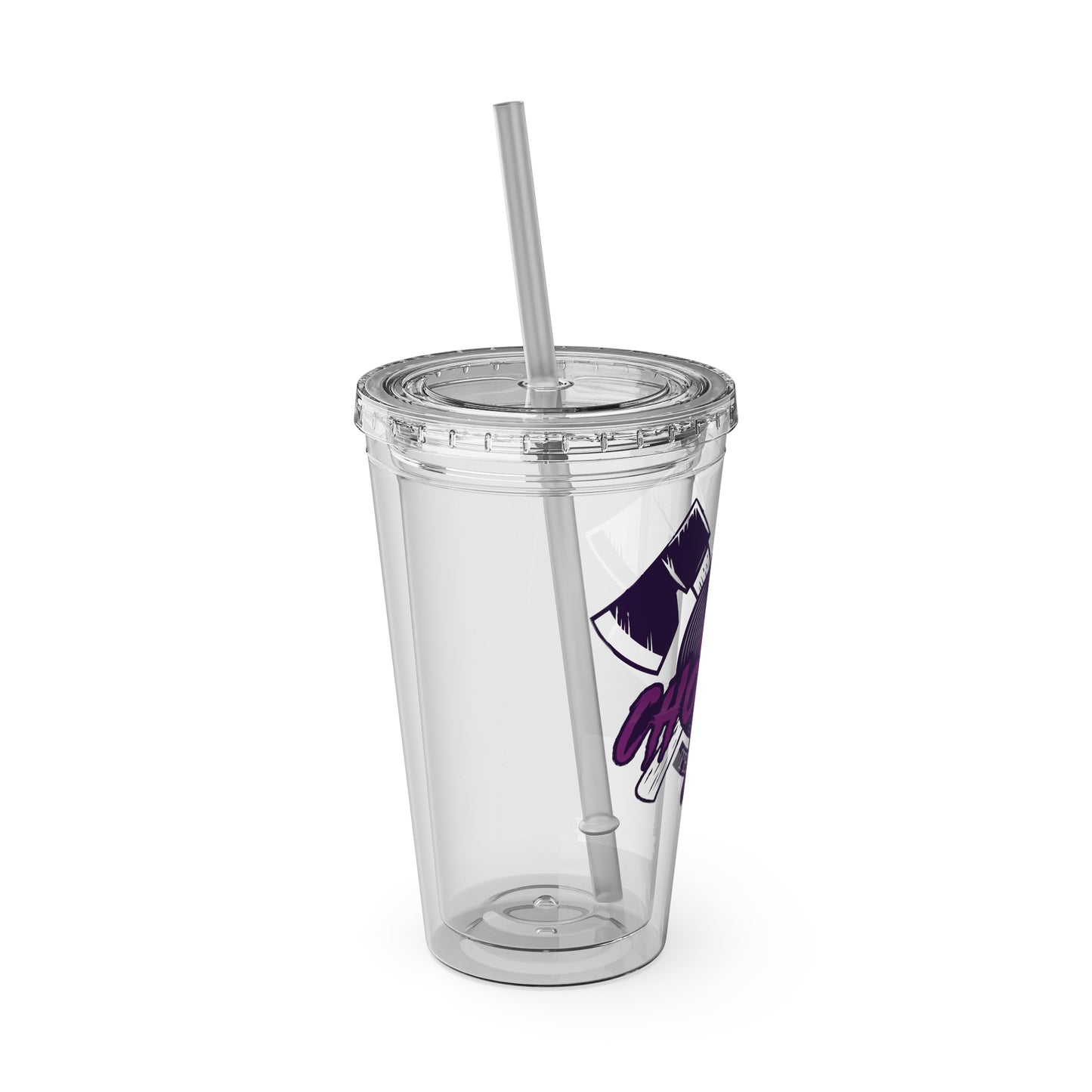 #011 - CHOPP3DxTHR33FY | Tumbler with Straw, 16oz